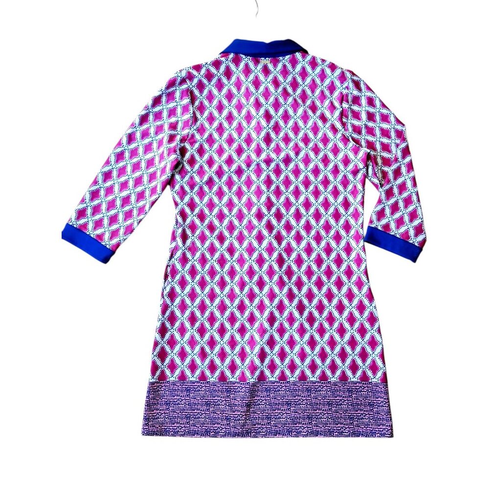 CABANA LIFE Upf 50 Rosewood Button Down Dress Blue Pink Button NEW w/o packaging - Picture 3 of 13